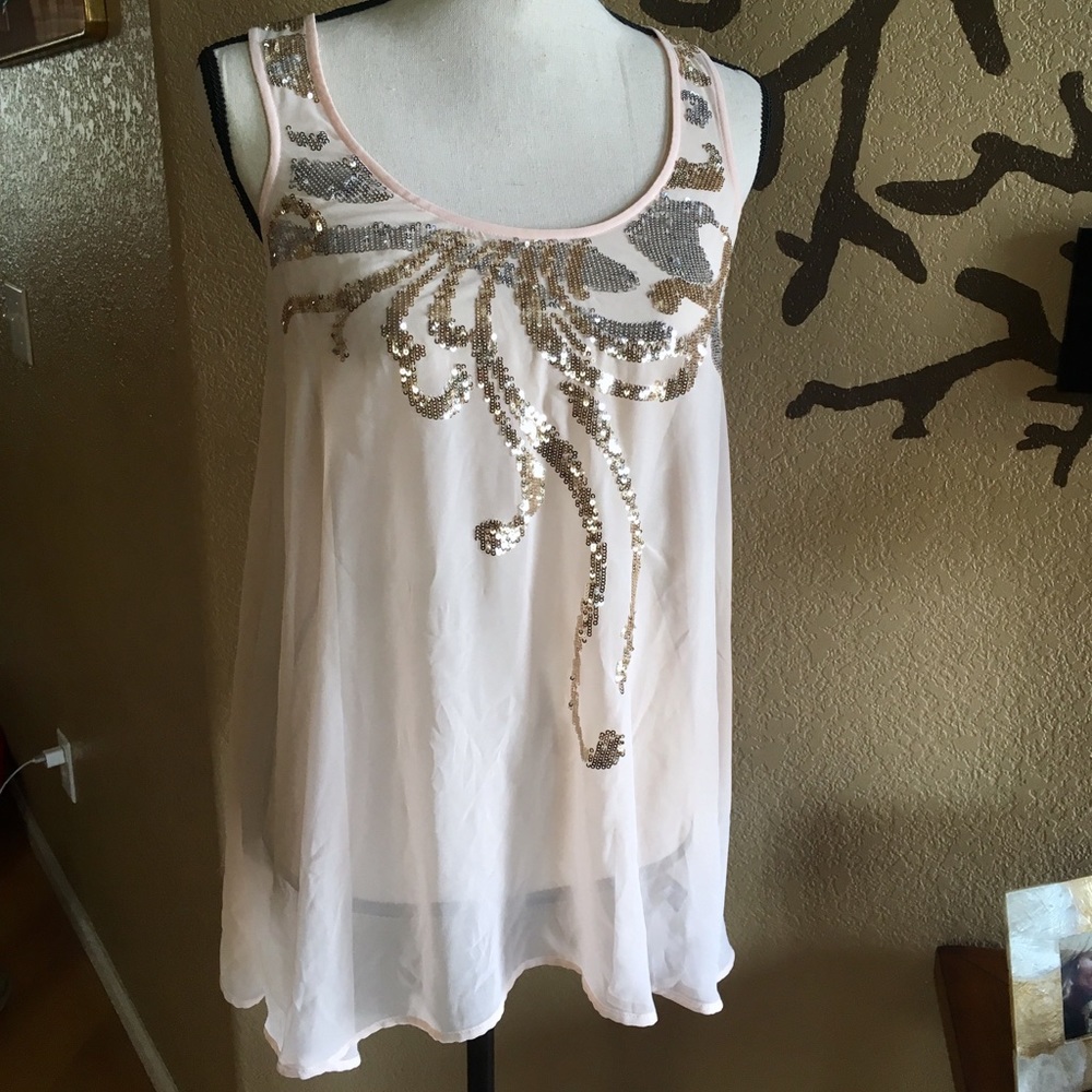 Light pink express sleeveless Blouse